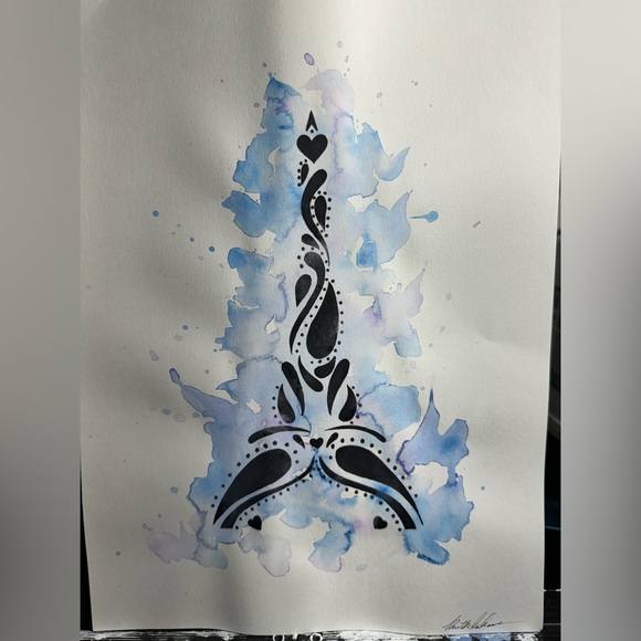 Three Original Eiffel Tower Watercolors!💕 - Picture 3 of 6